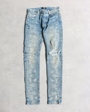 Amiri Bandana Bleach Stained Distressed Skinny Denim Jeans