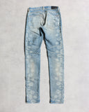 Amiri Bandana Bleach Stained Distressed Skinny Denim Jeans