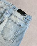 Amiri Patchwork Distressed Skinny Denim Jeans