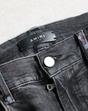 Amiri Paint Splatter Distressed Skinny Denim Jeans