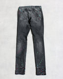 Amiri Paint Splatter Distressed Skinny Denim Jeans