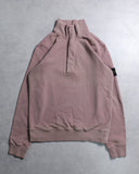 Stone Island Quarter Zip Badge Sweatshirt