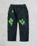 Chrome Hearts 1/1 Vintage Carhartt Double Knee Cross Patch Carpenter Pants
