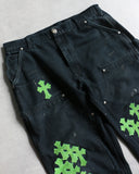 Chrome Hearts 1/1 Vintage Carhartt Double Knee Cross Patch Carpenter Pants