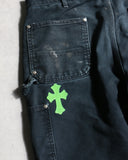 Chrome Hearts 1/1 Vintage Carhartt Double Knee Cross Patch Carpenter Pants