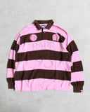 BAPE Jacquard Multilogo Stripe L/S Rugby Shirt