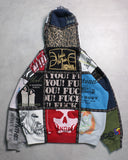 Supreme Number (N)ine Patchwork Zip Up Hoodie