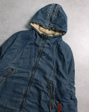 Hysteric Glamour Denim Sherpa Lined Cargo Jacket