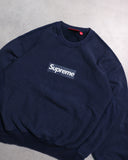 Supreme Washed Box Logo Crewneck