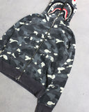 BAPE Glow In The Dark Camo Zip Up Hoodie