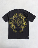 Chrome Hearts Vintage Gold Horseshoe Logo Tee