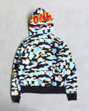 BAPE Shark Zip Up Cotton Candy Camo Hoodie