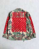 OFF WHITE 2017 Quilted Camo Trench Jacket
