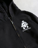 Chrome Hearts Cross Spine Zip Up Hoodie