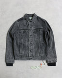OFF WHITE Painting Arrow Denim Trucker Jacket