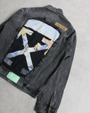OFF WHITE Painting Arrow Denim Trucker Jacket