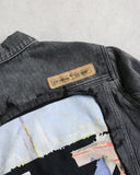 OFF WHITE Painting Arrow Denim Trucker Jacket