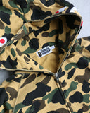 BAPE Shark Zip Up Yellow Camo Hoodie