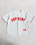 Supreme Ultrasuede Mesh Arc Logo Baseball Jersey