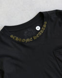 Chrome Hearts SS26 Olive Script Neck Logo L/S Tee