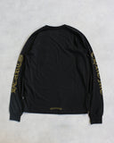 Chrome Hearts SS26 Olive Script Neck Logo L/S Tee