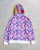 BAPE Guangzhou Exclusive Camo Zip Up Shark Hoodie