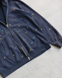 BAPE 2001 Star Monogram Zip Up Hoodie
