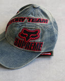 Supreme FW25 Fox Racing Denim 6 Panel Cap