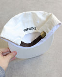 Supreme Stripe Logo Camp Cap