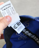 Chrome Hearts CH Embroidered Yellow Cross Patch Navy Baseball Cap