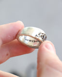 Chrome Hearts .925 Silver Half Keeper Ring
