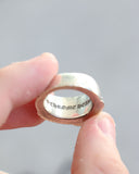 Chrome Hearts .925 Silver Half Keeper Ring
