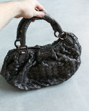 Miu Miu Braided Leather Satchel Purse