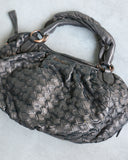 Miu Miu Braided Leather Satchel Purse