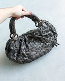 Miu Miu Braided Leather Satchel Purse
