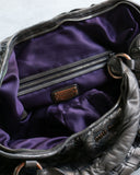 Miu Miu Braided Leather Satchel Purse