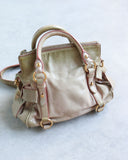 Miu Miu Vitello Lux Bow Leather Hand Bag