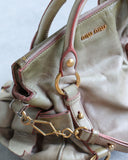 Miu Miu Vitello Lux Bow Leather Hand Bag