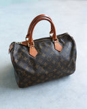 Louis Vuitton Speedy 30 Leather Monogram Hand Bag