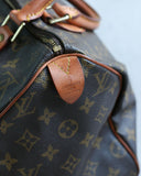 Louis Vuitton Speedy 30 Leather Monogram Hand Bag
