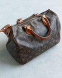 Louis Vuitton Speedy 30 Leather Monogram Hand Bag