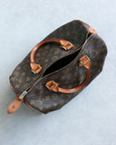 Louis Vuitton Speedy 30 Leather Monogram Hand Bag
