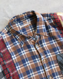Needles Rebuild Patchwork Flannel Shirt