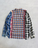 Needles Rebuild Patchwork Flannel Shirt