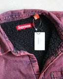 Supreme Fleeced Denim Arc Logo Jacket
