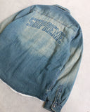Supreme Fleeced Denim Arc Logo Jacket