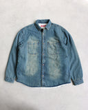 Supreme Fleeced Denim Arc Logo Jacket