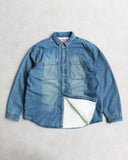 Supreme Fleeced Denim Arc Logo Jacket