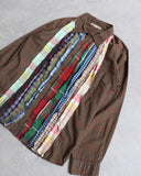 Needles Rebuild Patchwork Button Up Shirt