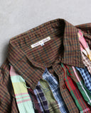 Needles Rebuild Patchwork Button Up Shirt